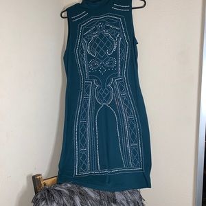 Aqua Sequin Dress